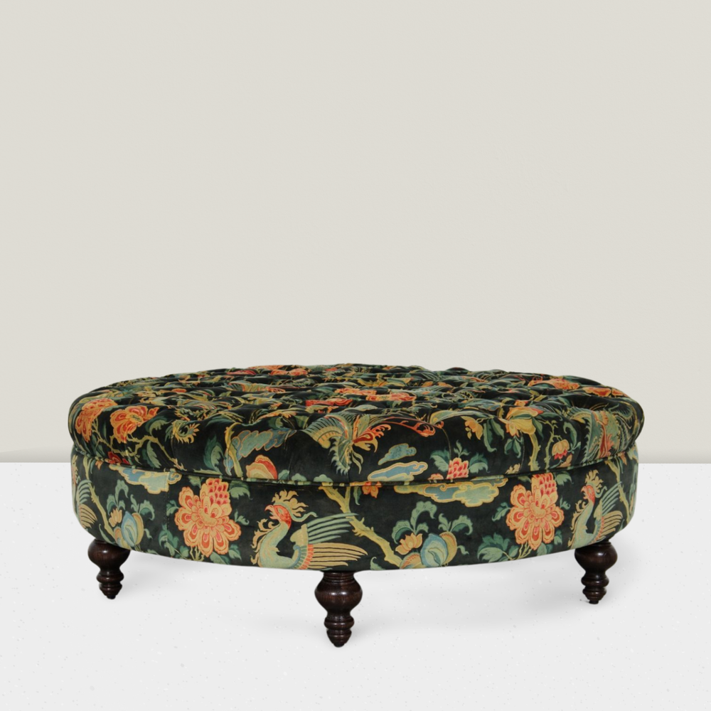 
                      
                        Round Tufted Ottoman - COM "Customer's Own Material"
                      
                    