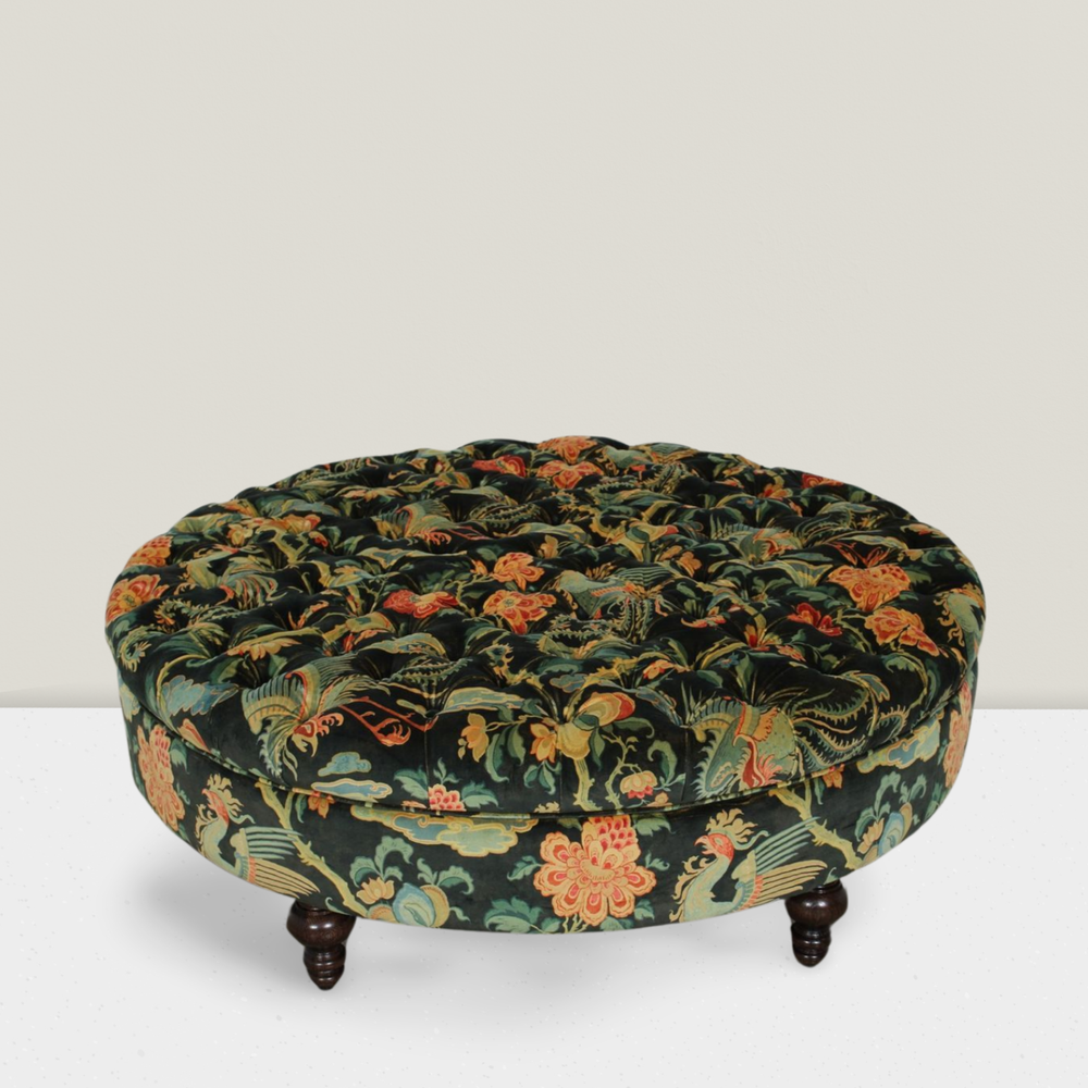 
                      
                        Round Tufted Ottoman - COM "Customer's Own Material"
                      
                    