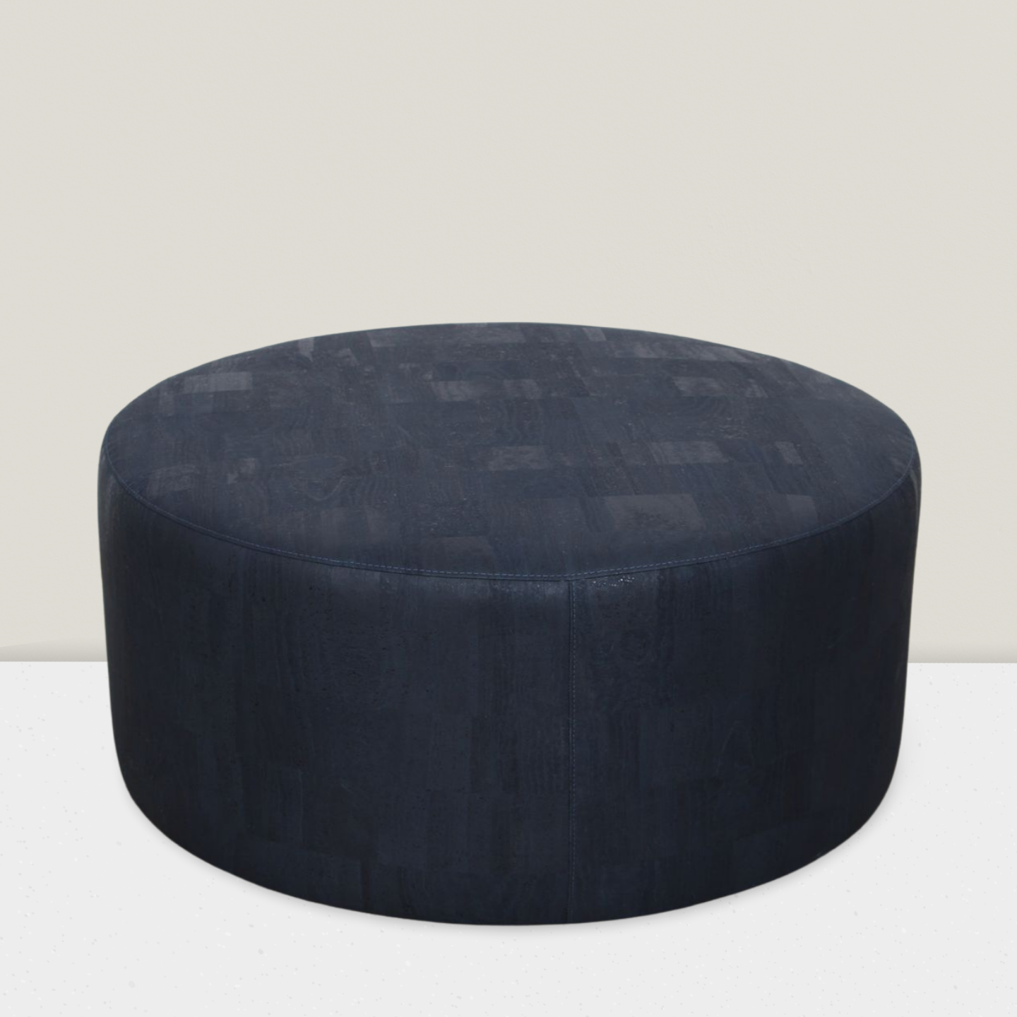 Round Drum Ottoman for small room