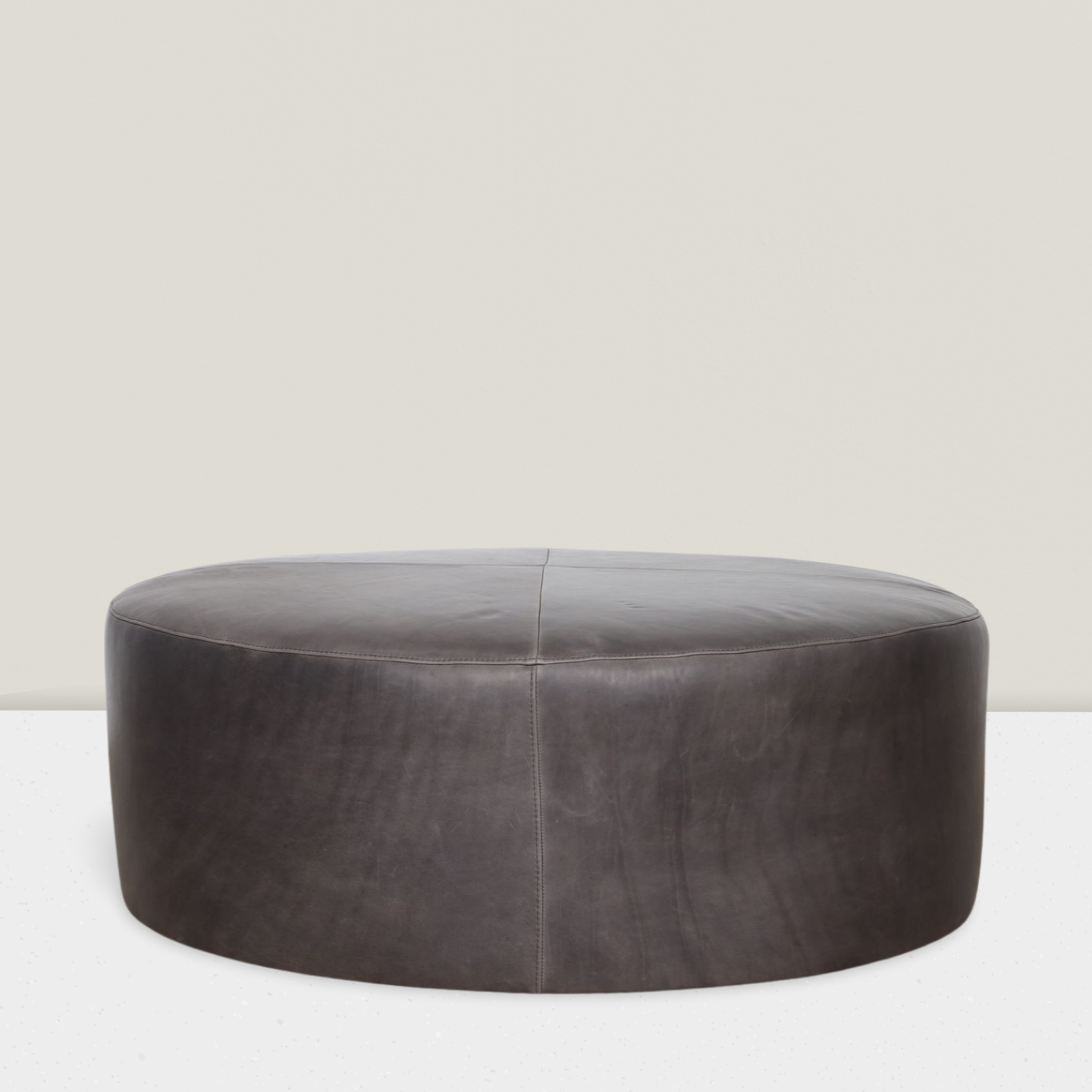 Drum Style Ottoman - Leather or Hair-on-Hide