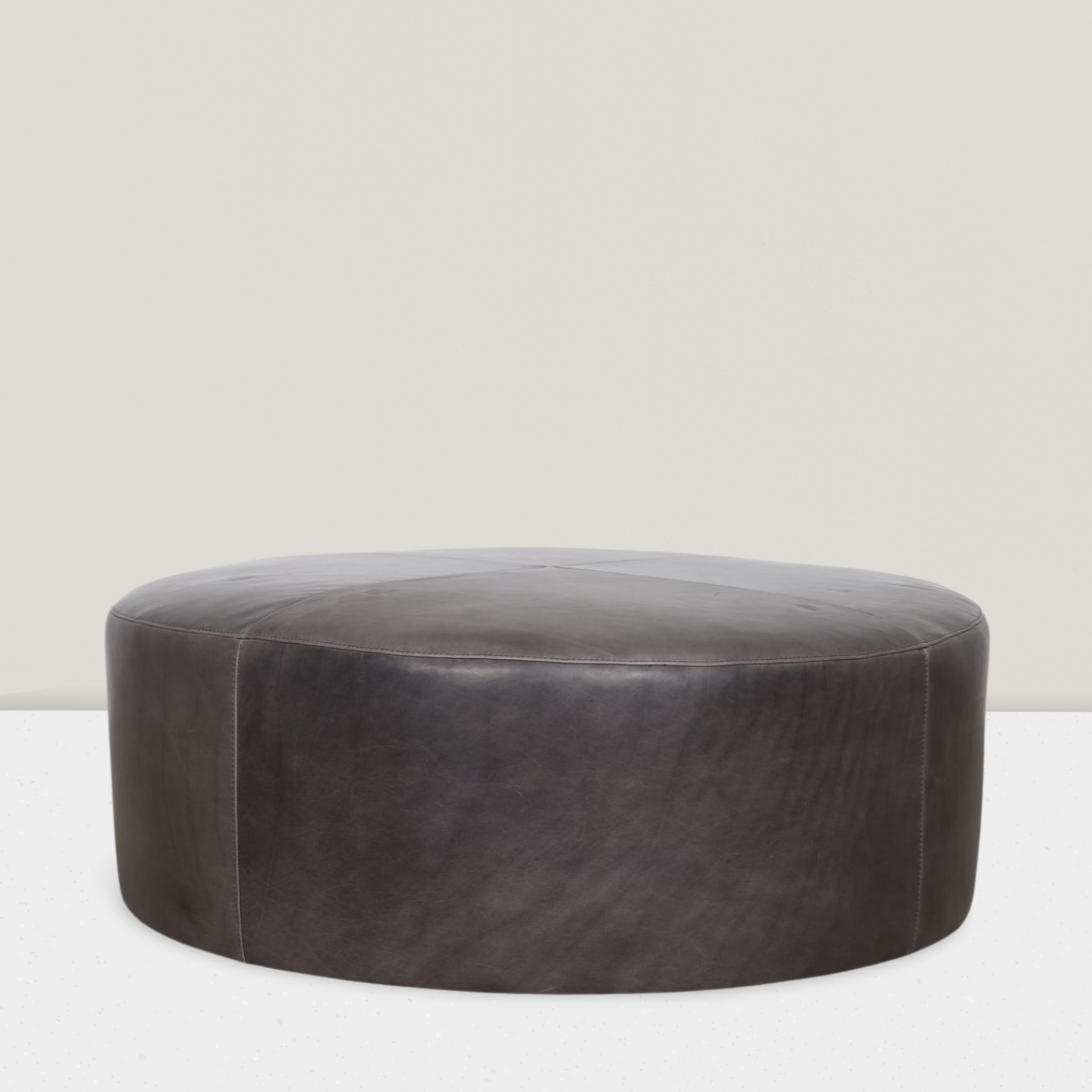 Drum Style Ottoman - Leather or Hair-on-Hide