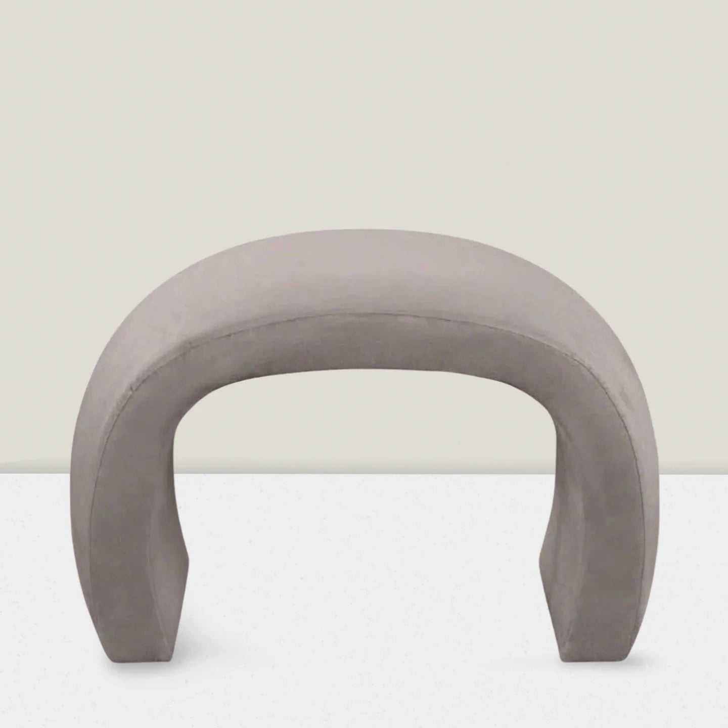Sutherland Small Waterfall Fabric Bench - JB Martin Velvet - Como Asphalt