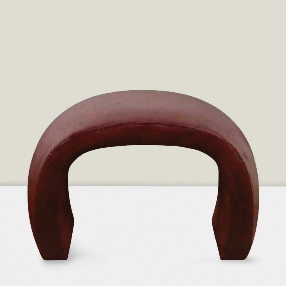 Sutherland Small Waterfall Fabric Bench JB Martin Velvet - Como "Tobacco"