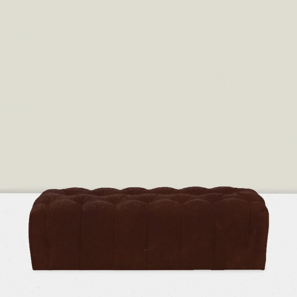 The Ivey Bench JB Martin Velvet - Como "Tobacco"
