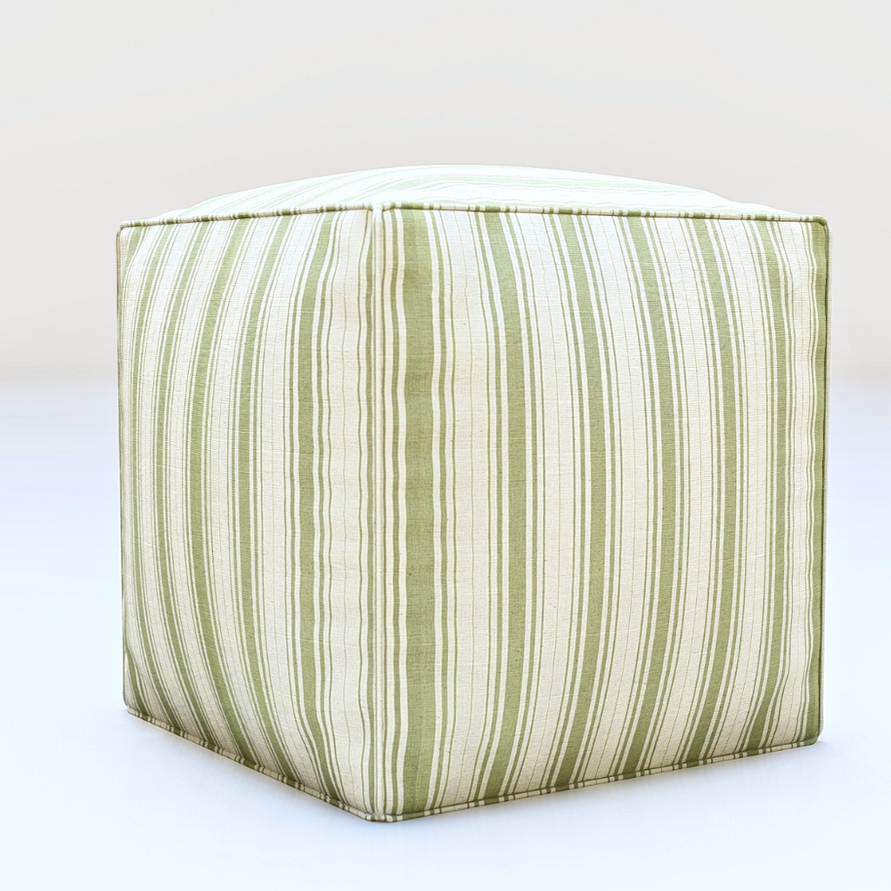 
                      
                        Baldwin Celery Stripe Ottoman
                      
                    