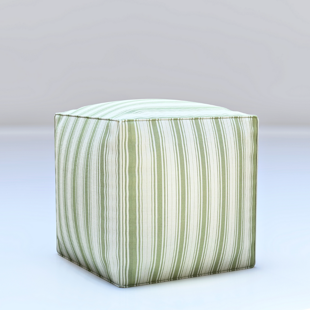 
                      
                        Baldwin Celery Stripe Ottoman
                      
                    